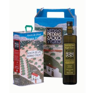 Estuche Selección - Esencia Lata 3L y Virgen Extra Botella 3/4L